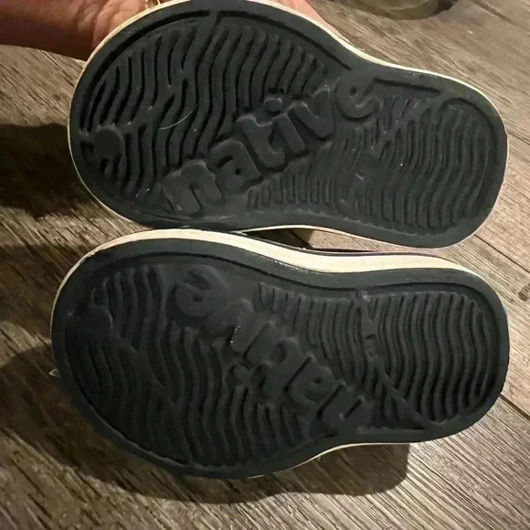 Native Jefferson slip on toddler shoes navy and green water shoe 5c - Picture 5 of 5